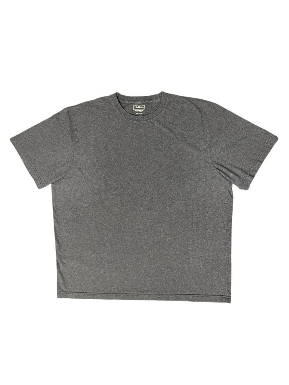 LL Bean Traditional Fit Heavyweight Cotton T-Shirt Men's XL Dark Gray Heather